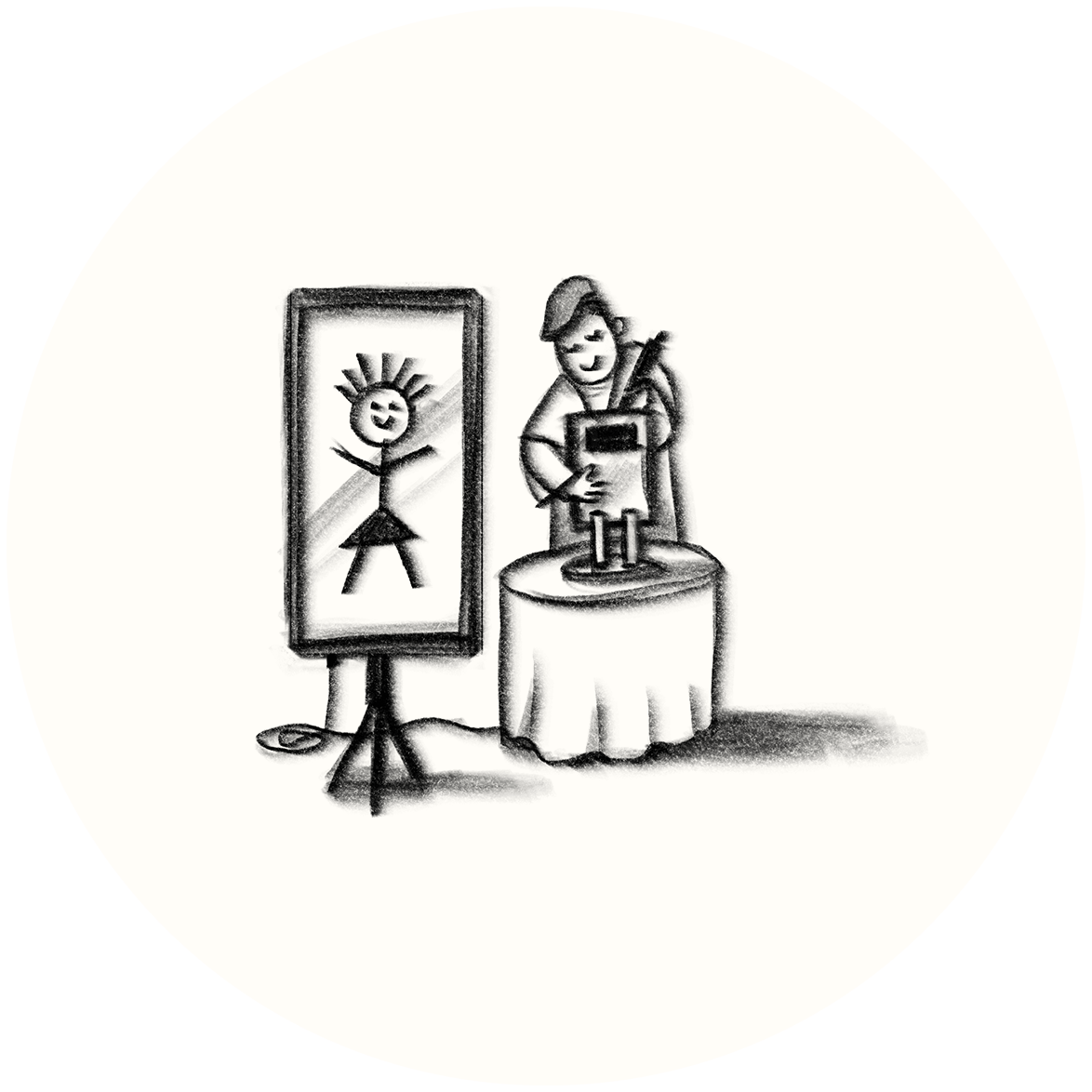 Illustrazione OM Caricature